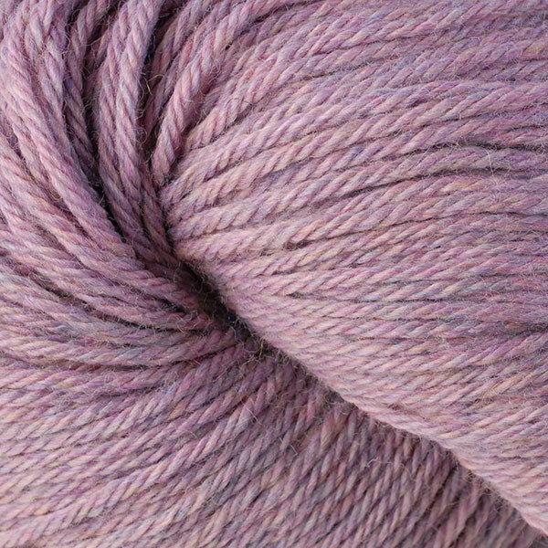 Close-up of pinkish-purple heathered yarn