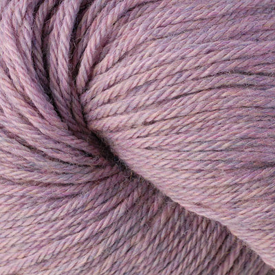Close-up of pinkish-purple heathered yarn