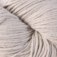 Close-up of pale gray yarn