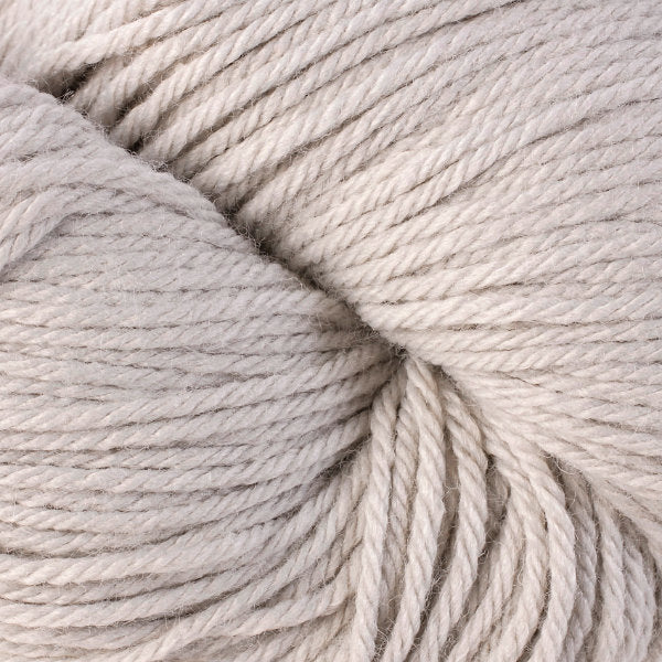 Close-up of pale gray yarn
