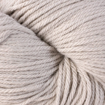Close-up of pale gray yarn
