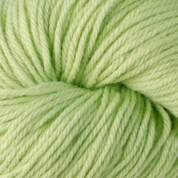 Close-up of pale green yarn
