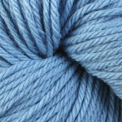 Close-up of pale blue yarn