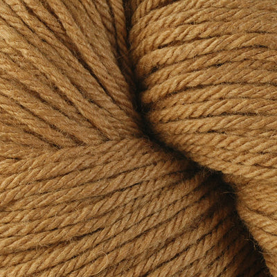 Close-up of caramel-brown yarn
