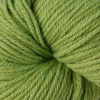 Close-up of medium green yarn