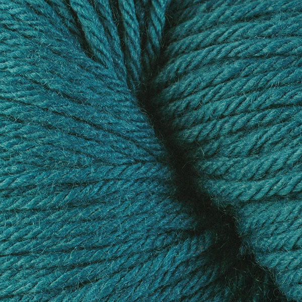Close-up of teal yarn 