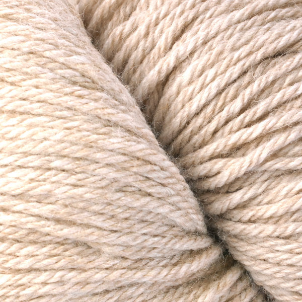 Close-up of heathered beige yarn