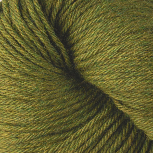Close-up of olive green yarn