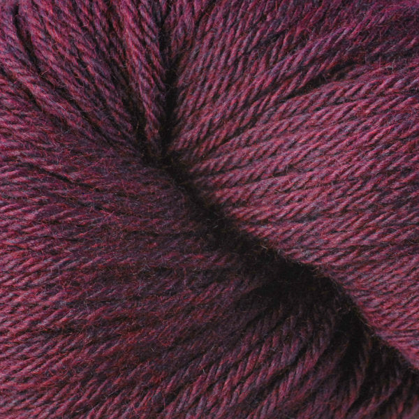 Close-up of dark purple-burgundy yarn