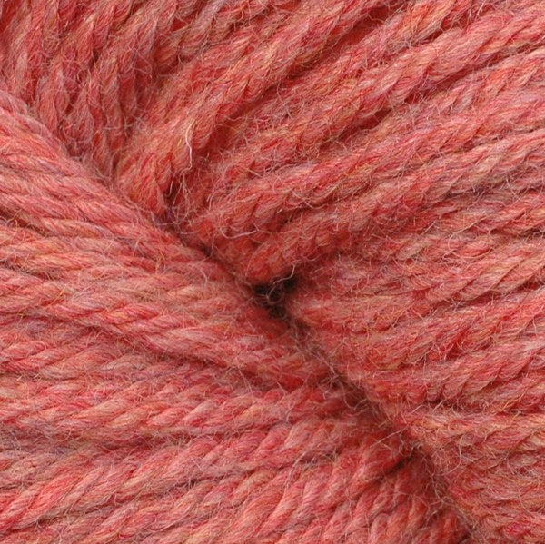 Close-up of pale coral yarn