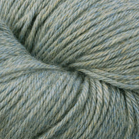 Close-up of pale teal heathered yarn