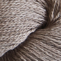 Close-up of a skein of tan yarn 