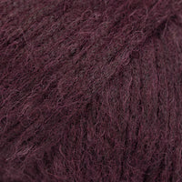 Close-up of dark wine purple yarn 