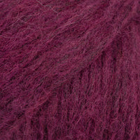 Close-up of wine coloured yarn