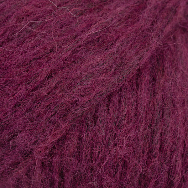 Close-up of wine coloured yarn