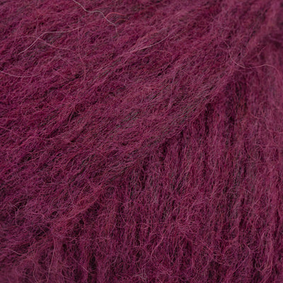 Close-up of wine coloured yarn