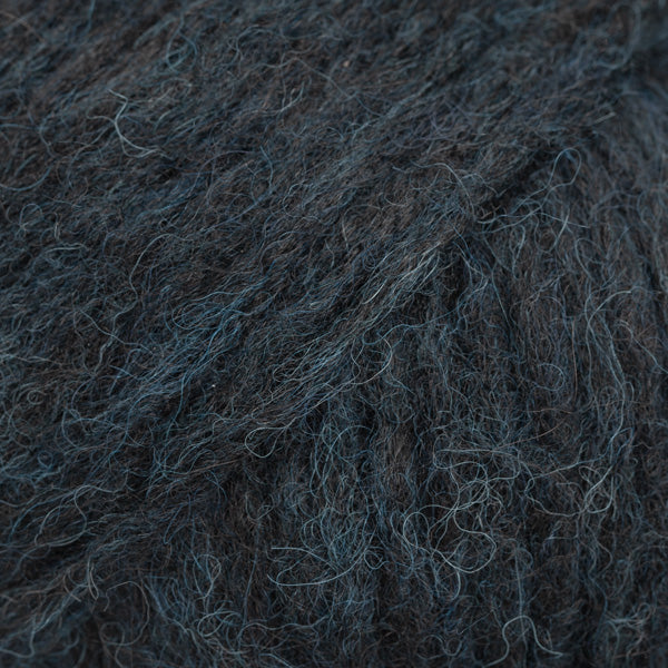 Close-up of dark blue yarn 