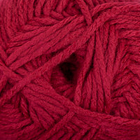 Close-up of a ball of red yarn