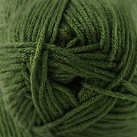 Close-up of a ball of green yarn