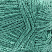 Close-up of light teal yarn ball