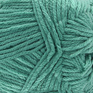 Close-up of light teal yarn ball