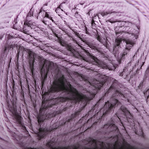Close-up of a ball of purple yarn