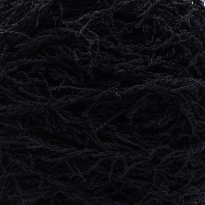 Close up of textured black yarn 