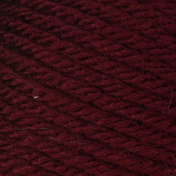 Close-up of dark red yarn 