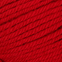 Close up of bright red yarn ball