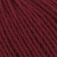 Close-up of dark red yarn 