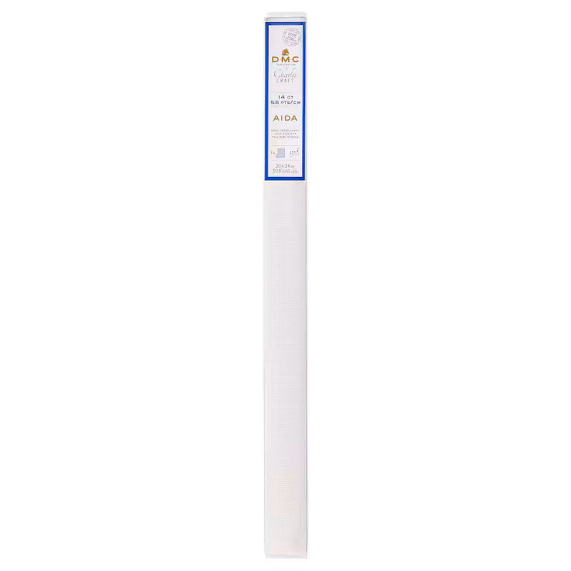DMC Aida fabric in box on a white background