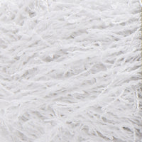 Close up of textured white yarn 