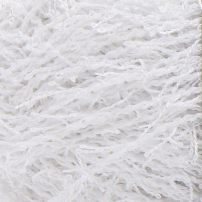 Close up of textured white yarn 