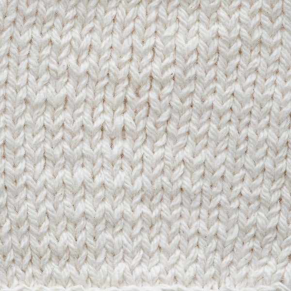 Close-up of a beige knitted fabric