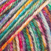 Close-up of a multicolored yarn ball