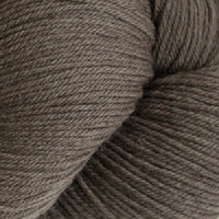Close-up of skein of brown yarn