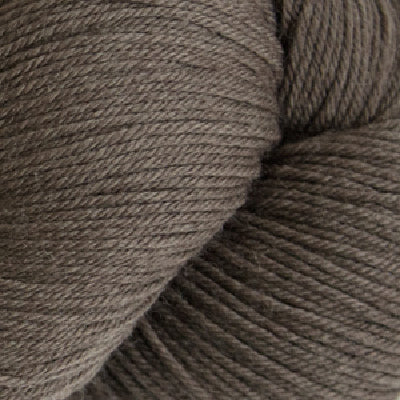 Close-up of skein of brown yarn