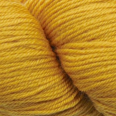 Close-up of skein of yellow yarn