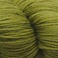 Close-up of skein of green yarn