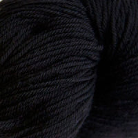 Close-up of skein of black yarn