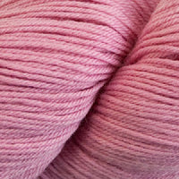 Close-up of skein of light pink yarn