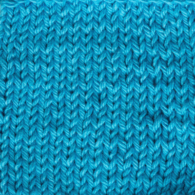 Close-up of blue knitted fabric texture