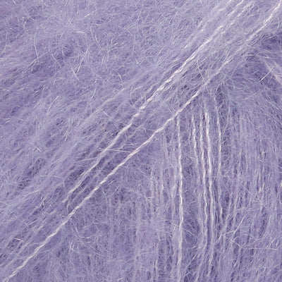 Close-up of lavender lace yarn