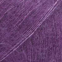 Close-up of dark purple lace yarn