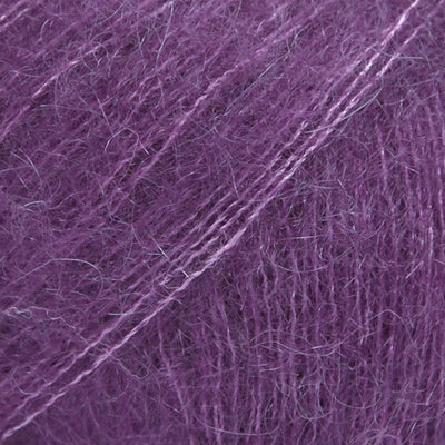 Close-up of dark purple lace yarn