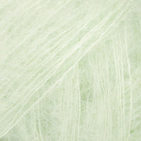 Close-up of pale mint lace yarn