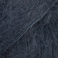 Close-up of dark blue lace yarn
