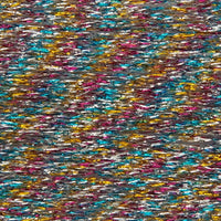 Close up of multicoloured metallic yarn