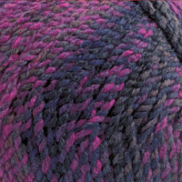 Close-up of purple and pink yarn ball
