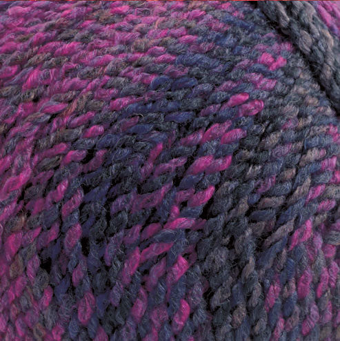 Close-up of purple and pink yarn ball